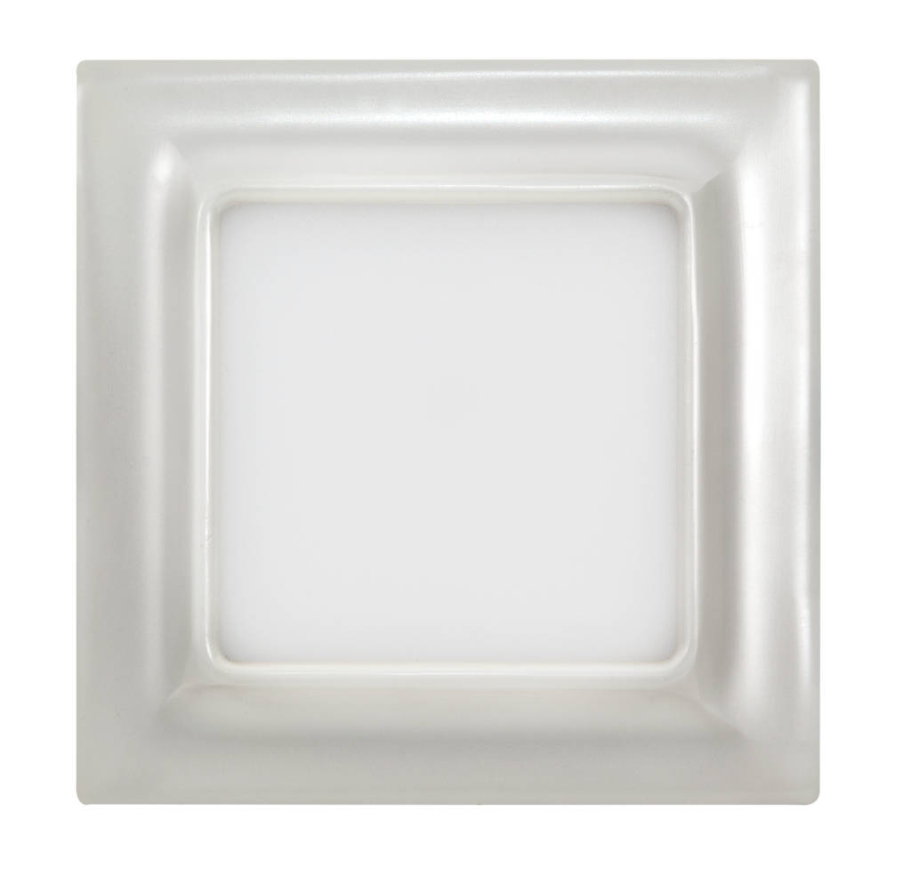 Downlight LED Ventura 9W Perla Plata, 12x12 cm, empotrado para interior - Fabrilamp 095190910