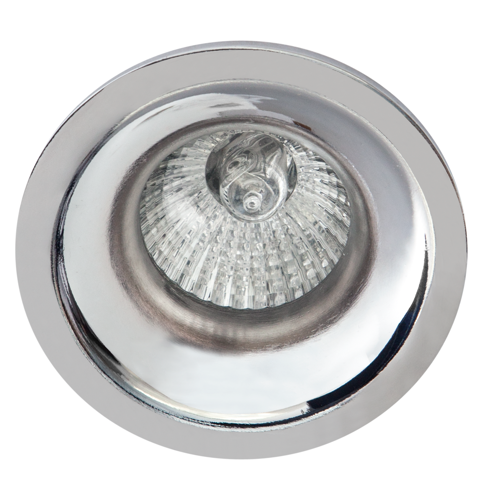 Empotrable Jeroglifo Cromo GU10 de Fabrilamp, modelo 095981020 — iluminación interior técnica, acabado cromado, cuerpo de aluminio, foco GU10, luz directa