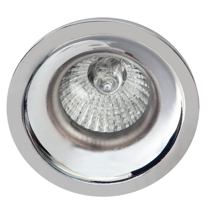 Empotrable Jeroglifo Cromo GU10 de Fabrilamp, modelo 095981020 — iluminación interior técnica, acabado cromado, cuerpo de aluminio, foco GU10, luz directa