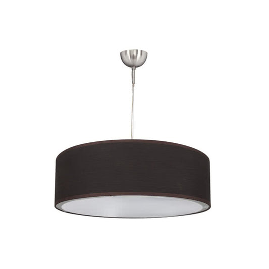 Colgante planetario cilíndrico marrón de 35 cm Abrila 1.923/35-MARRON, lámpara colgante clásica e27 para iluminación de hogar y decoración interior