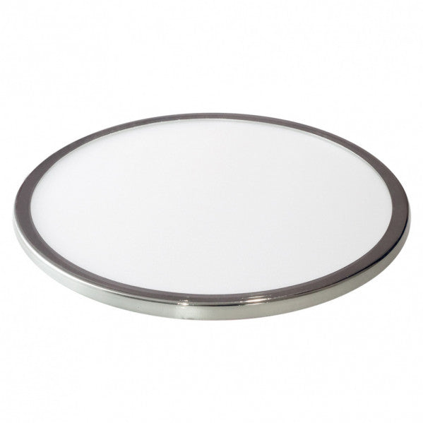 Downlight LED empotrado de 20W en acabado cromo, PORVENIR de Fabrilamp, 1920 lm, interior doméstico, modelo 100592020