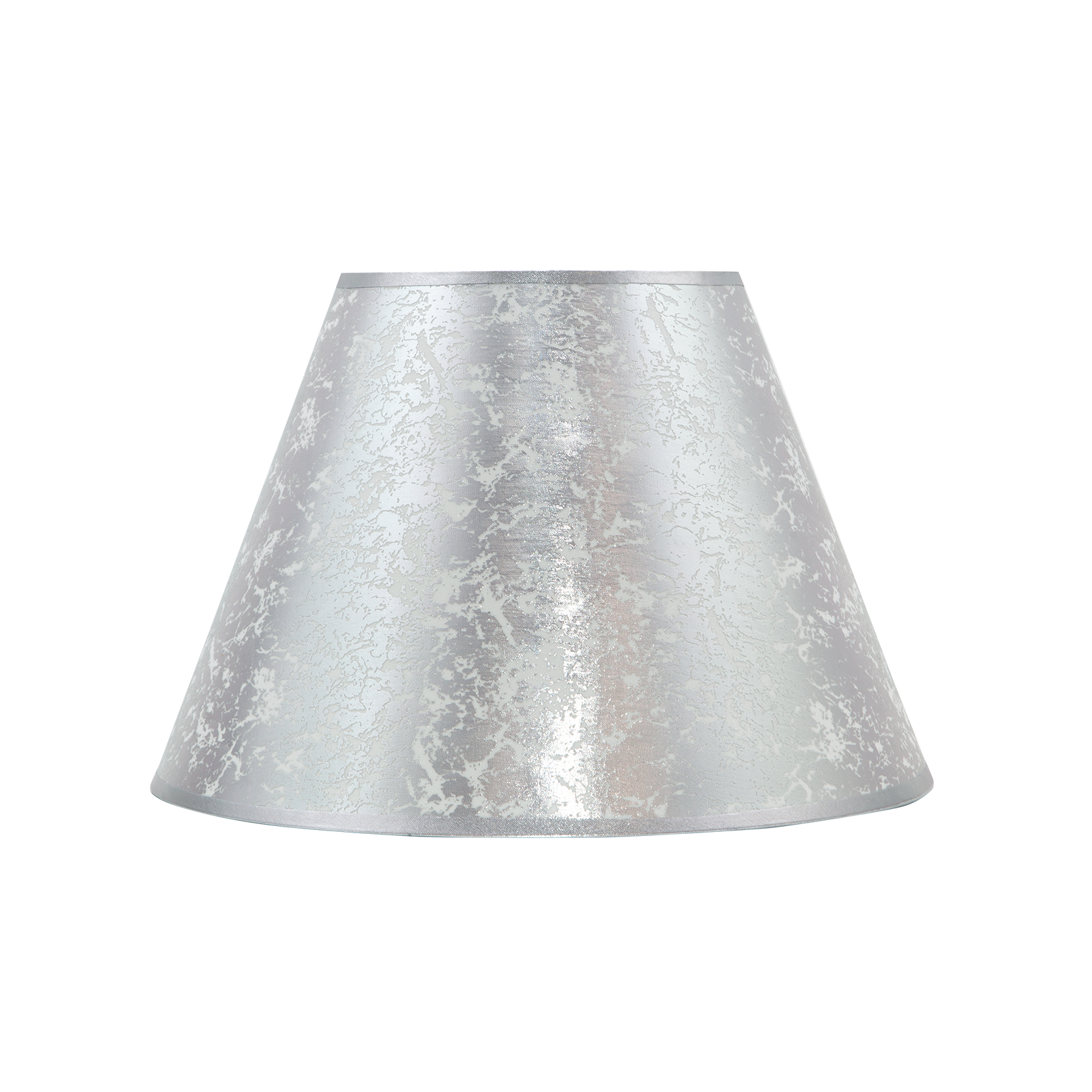 Pantalla cónica plateada con pinza para lámpara en policarbonato – Fabrilamp 100711510, decoración e iluminación para hogar