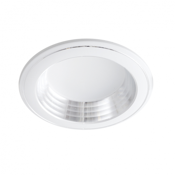 Foco empotrable LED Corfu blanco/cromo 5W – Fabrilamp, modelo 110481001, iluminación interior doméstica