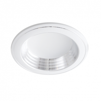 Foco empotrable LED Corfu blanco/cromo 5W – Fabrilamp, modelo 110481001, iluminación interior doméstica