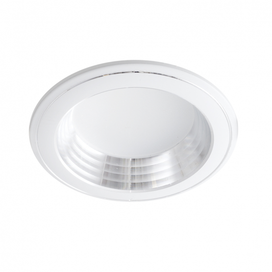 Foco empotrable LED Corfu blanco/cromo 5W – Fabrilamp, modelo 110481001, iluminación interior doméstica
