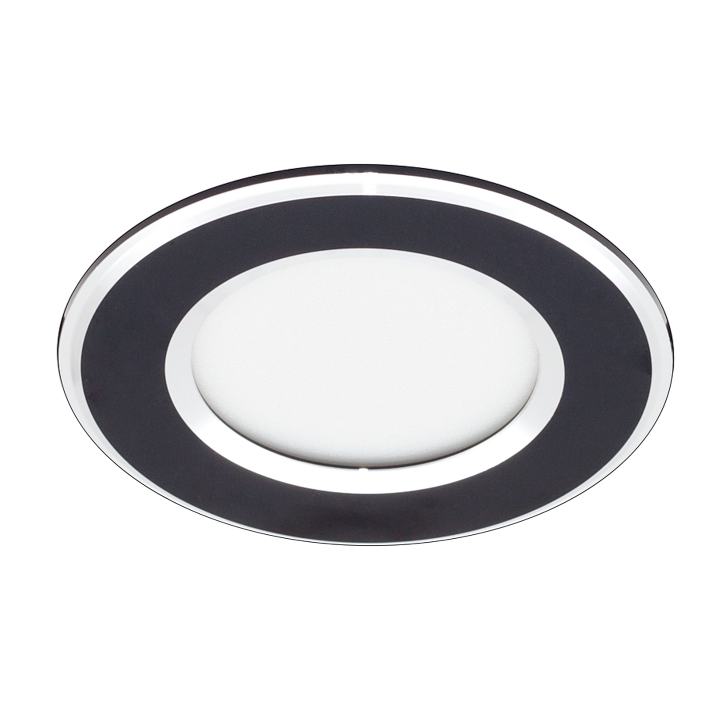 Foco empotrable Samos negro/cromo 5W de Fabrilamp – iluminación técnica con LED integrado para interior (referencia 110581009)