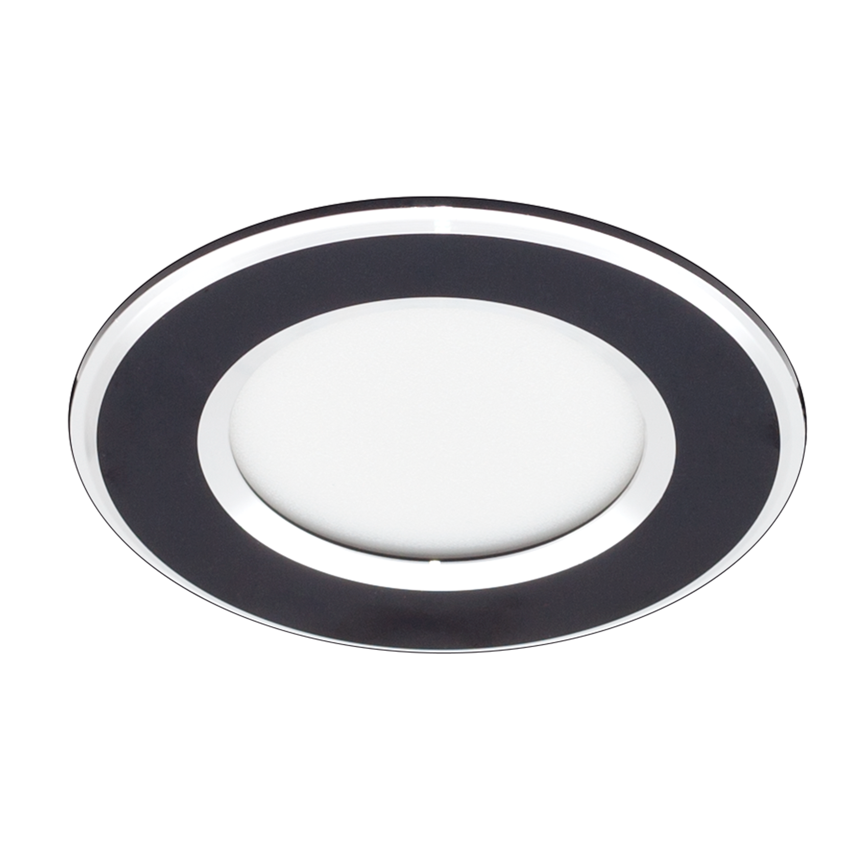 Foco empotrable Samos negro/cromo 5W de Fabrilamp – iluminación técnica con LED integrado para interior (referencia 110581009)