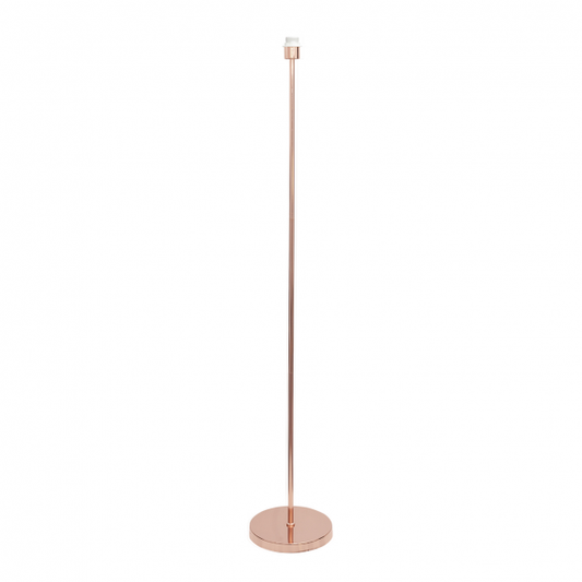 Armazón de lámpara de pie para salón en metal oro rosa con 1 casquillo E27, modelo Abrila 11064FA11, accesorio de iluminación elegante para interiores y decoración moderna.