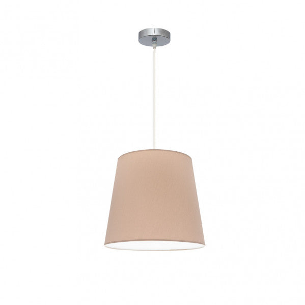 Colgante de techo Maldivas de Abrila en cromo y piedra, modelo 1xE27 de 35 cm, lámpara colgante clásica de metal para decoración interior doméstica.