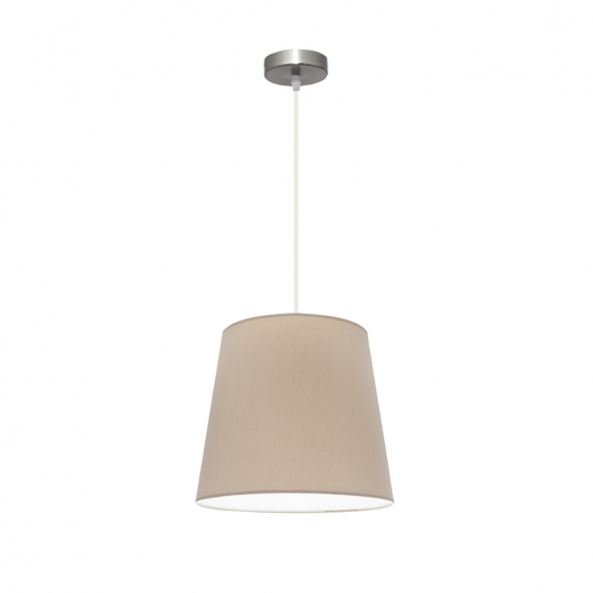 Colgante Maldívias de níquel y piedra de Abrila, lámpara interior clásica de 35 cm con luz difusa, diseño textil y metal para decoración doméstica moderna, modelo 110693557.