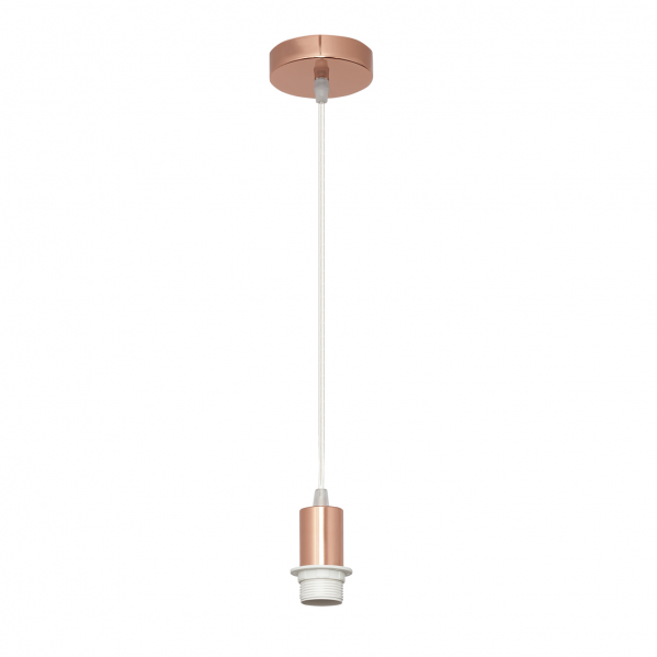 Armazón colgante Maldivas en oro rosa de Abrila modelo 11069PA11, accesorio de iluminación interior con portalámparas E27, diseño decorativo en metal para techos modernos