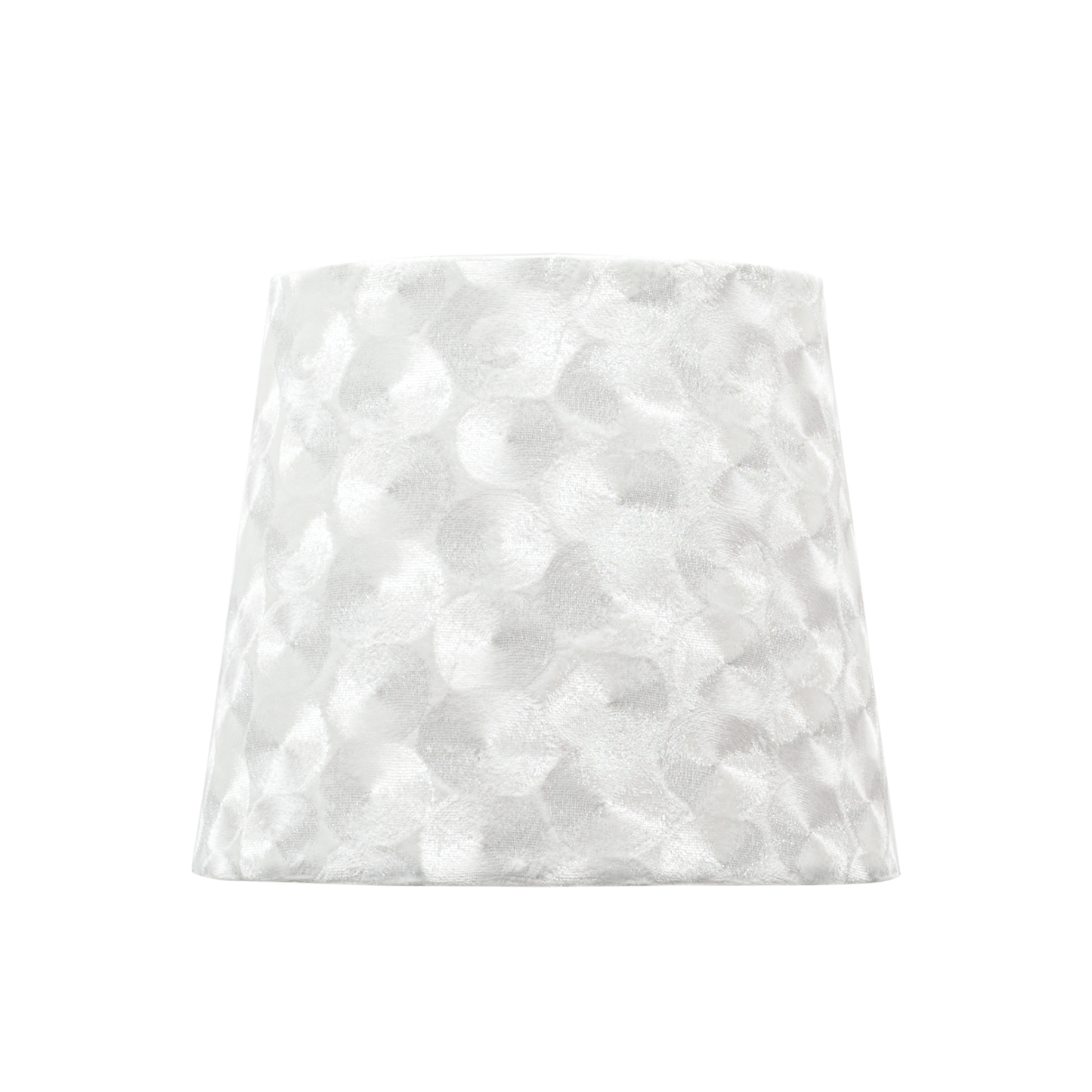 Pantalla Fátima Blanco Nacar de Fabrilamp (110813501) - pantalla textil decorativa para lámpara de interior, iluminación suave para el hogar.