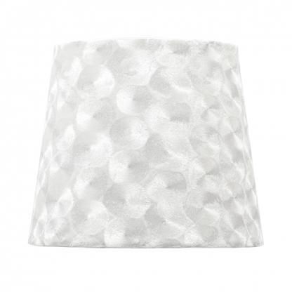 Pantalla Fátima Blanco Nacar Textil para lámpara E27, 40 cm - Fabrilamp, decoración e iluminación interior
