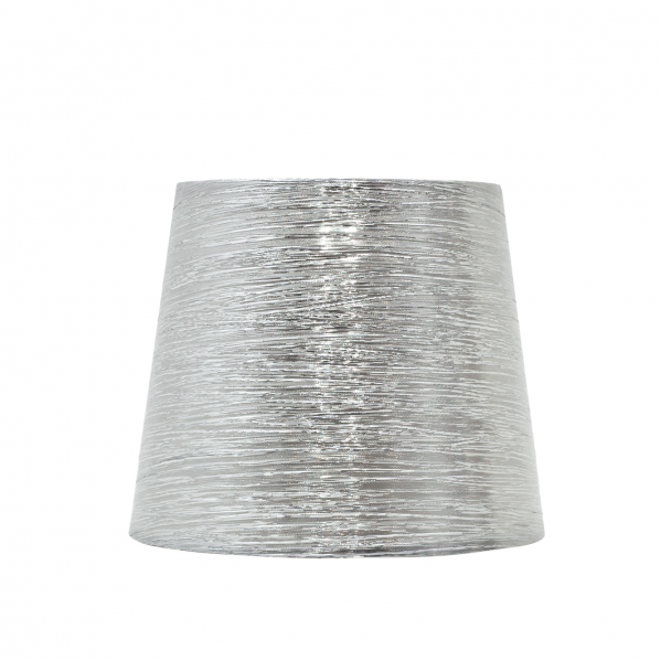 Pantalla Nova E27 Plata Brillo, pantalla textil para lámpara E27 de Fabrilamp - decoración e iluminación de interior, modelo 110912010