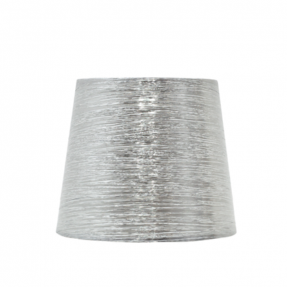 Pantalla Nova E27 Plata Brillo, pantalla textil para lámpara E27 de Fabrilamp - decoración e iluminación de interior, modelo 110912010