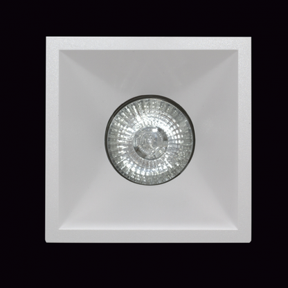 Empotrable Oniro blanco cuadrado de Fabrilamp, luminaria de interior en PVC, decoración e iluminación, modelo 111980401