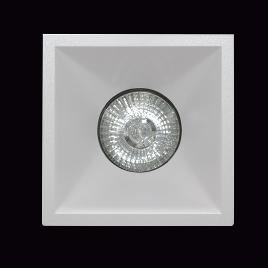 Empotrable Oniro blanco cuadrado de Fabrilamp, luminaria de interior en PVC, decoración e iluminación, modelo 111980401