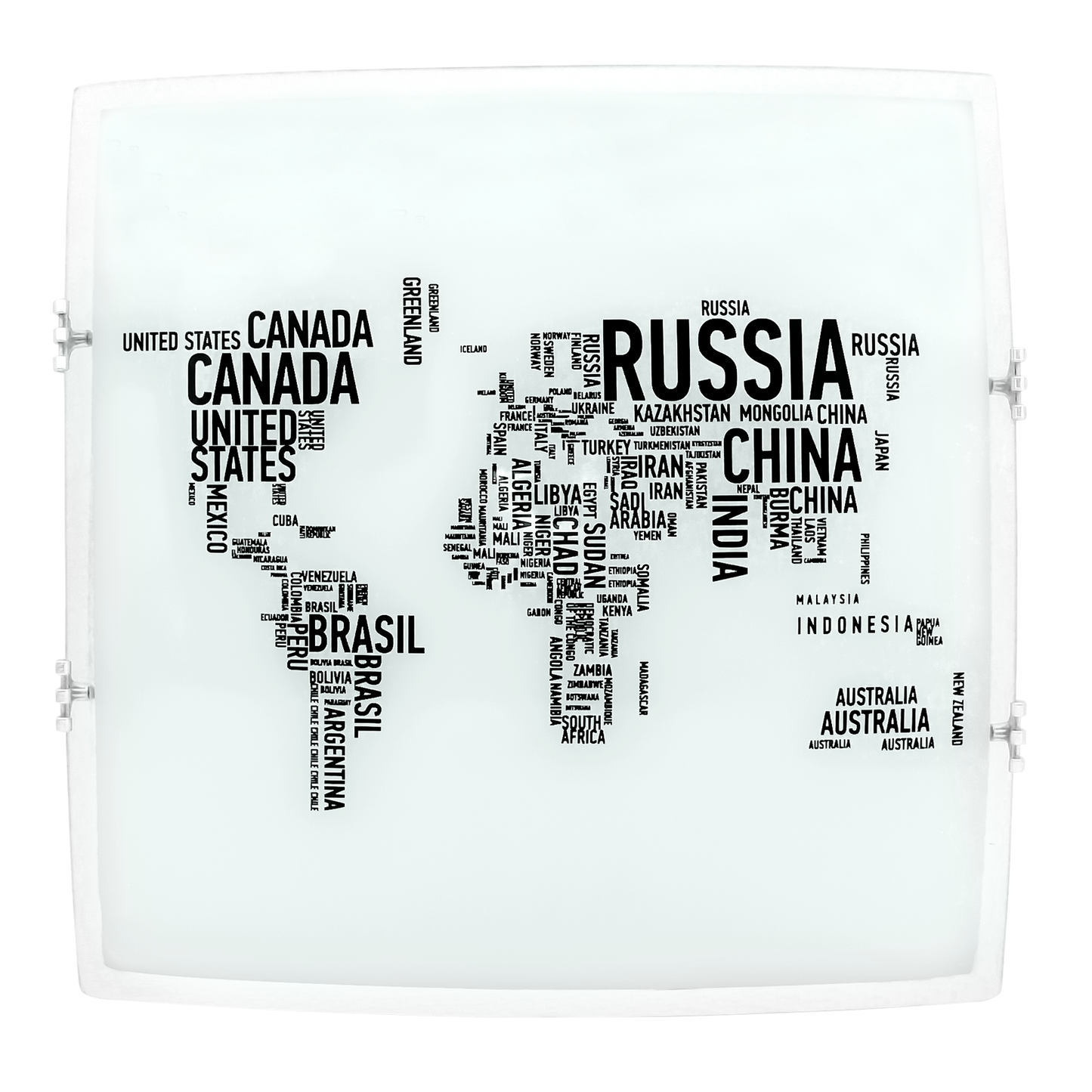 Plafón Mundi Blanco 30x30 de Fabrilamp, iluminación interior moderna con acabado blanco y cristal, ideal para dormitorio o salón (modelo 115283001)