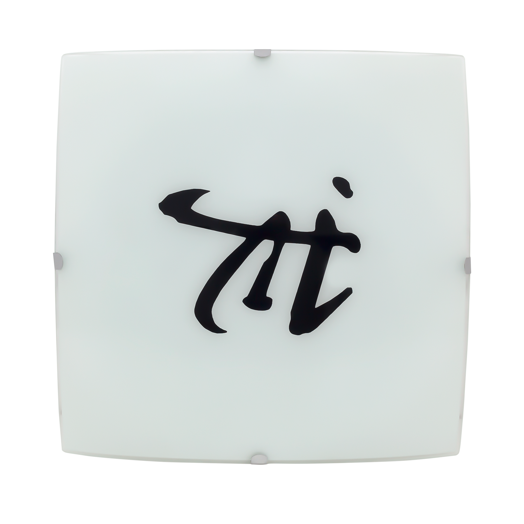 Plafón China Blanco 30x30 de Fabrilamp (115783001): iluminación interior moderna en metal con cristal y casquillo E27