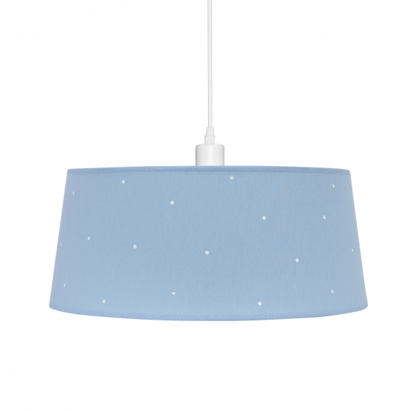 Colgante Consciencia Celeste de Abrila, lámpara colgante de metal y textil en tono celeste, diseño infantil y decorativo para interiores domésticos, modelo AI2 40x40 cm (122894008)