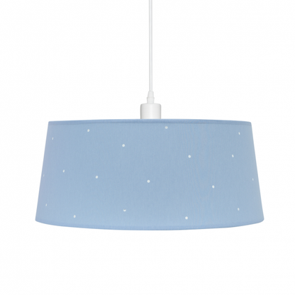 Colgante Consciencia Celeste de Abrila, lámpara colgante de metal y textil en tono celeste, diseño infantil y decorativo para interiores domésticos, modelo AI2 40x40 cm (122894008)