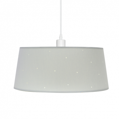 Colgante infantil de lámpara Consciencia en gris de Abrila, diseño moderno 40x40 cm con luz difusa para decoración de interiores domésticos, ideal para habitaciones infantiles con metal textil, referencia 122894028.