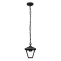 Colgante exterior Dornela gris oscuro de Fabrilamp, lámpara de metal para jardín y terraza, iluminación exterior IP44, estilo clásico, modelo 123450155