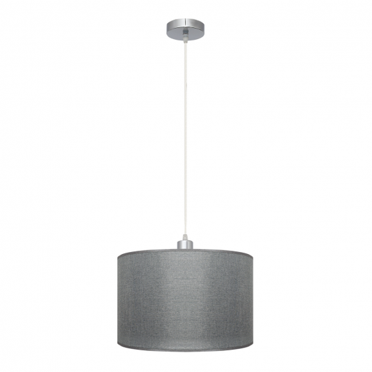 Colgante Serie Axel en plata de Abrila (124993010), lámpara colgante moderna con 1 casquillo E27 para luz difusa, ideal para decoración interior AI2