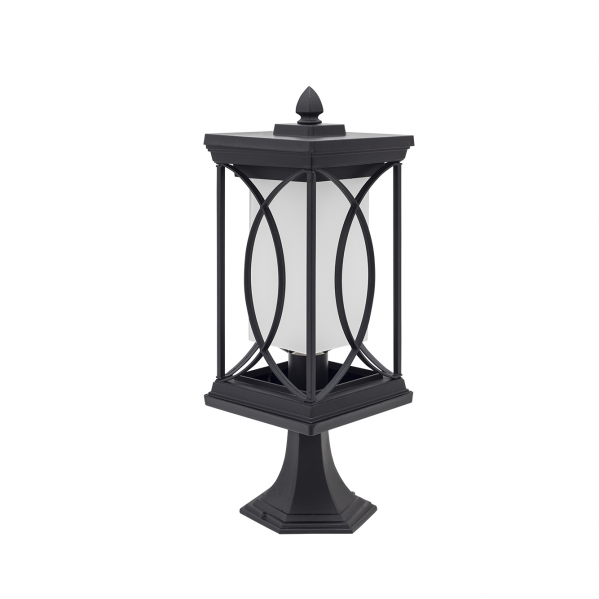 Sobremuro Exterior Garden Negro de Fabrilamp, lámpara de metal para jardín y terraza, iluminación exterior, modelo 125271009, estilo clásico, color negro