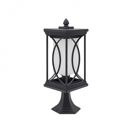 Sobremuro Exterior Garden Negro de Fabrilamp, lámpara de metal para jardín y terraza, iluminación exterior, modelo 125271009, estilo clásico, color negro