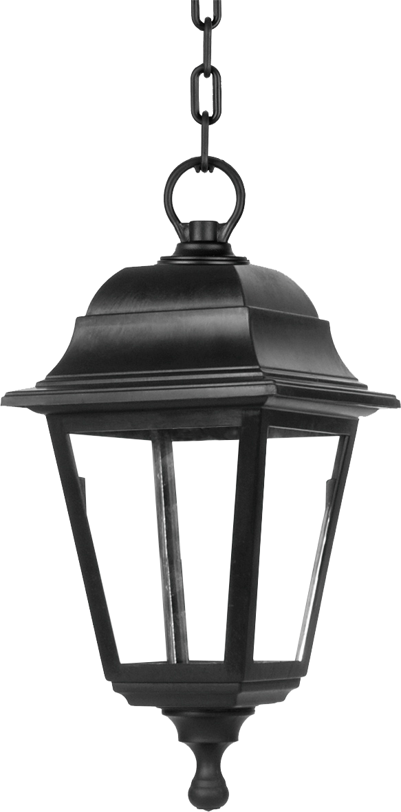 Colgante Exterior Albahaca Negro - Fabrilamp (125891009), luminaria de policarbonato para iluminación exterior en jardín y terraza.