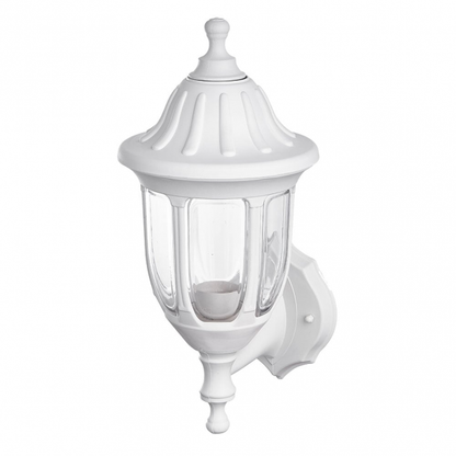 Aplique exterior Angélica Blanco de Fabrilamp (125961001), iluminación para jardín, IP44, policarbonato, estilo clásico