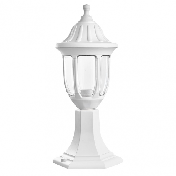 Sobremuro Exterior Angelica Blanco (125971001) de Fabrilamp — luminaria exterior de policarbonato IP44 para fachada, estilo clásico, uso doméstico