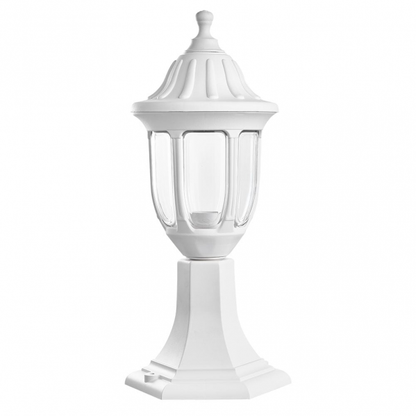 Sobremuro Exterior Angelica Blanco (125971001) de Fabrilamp — luminaria exterior de policarbonato IP44 para fachada, estilo clásico, uso doméstico