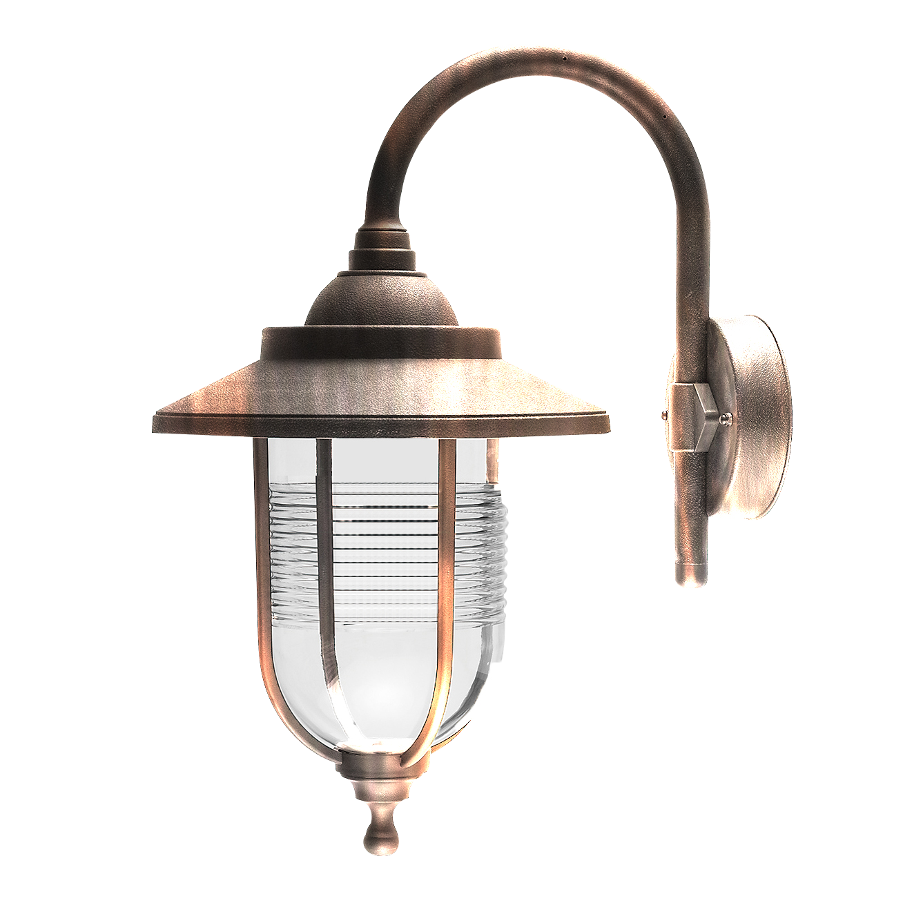 Aplique exterior Canela Oro Viejo – Fabrilamp, modelo 126061016, aplique clásico en policarbonato para iluminación exterior, acabado Canela y Oro Viejo, IP44