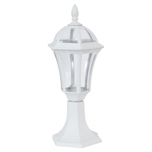 Sobremuro exterior Comino Blanco de Fabrilamp, iluminación exterior para jardín y terraza, estilo clásico, policarbonato, modelo 126171001.