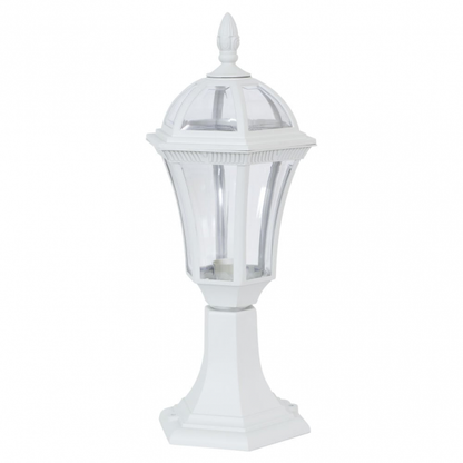 Sobremuro exterior Comino Blanco de Fabrilamp, iluminación exterior para jardín y terraza, estilo clásico, policarbonato, modelo 126171001.