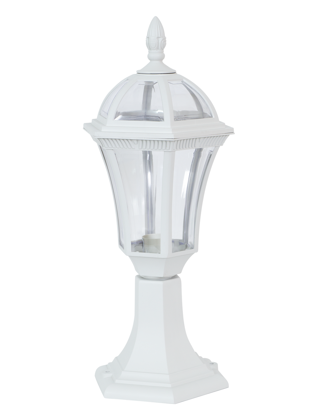 Sobremuro exterior Comino Blanco - Fabrilamp, iluminación exterior para jardín o terraza, carcasa de policarbonato, modelo 126171001