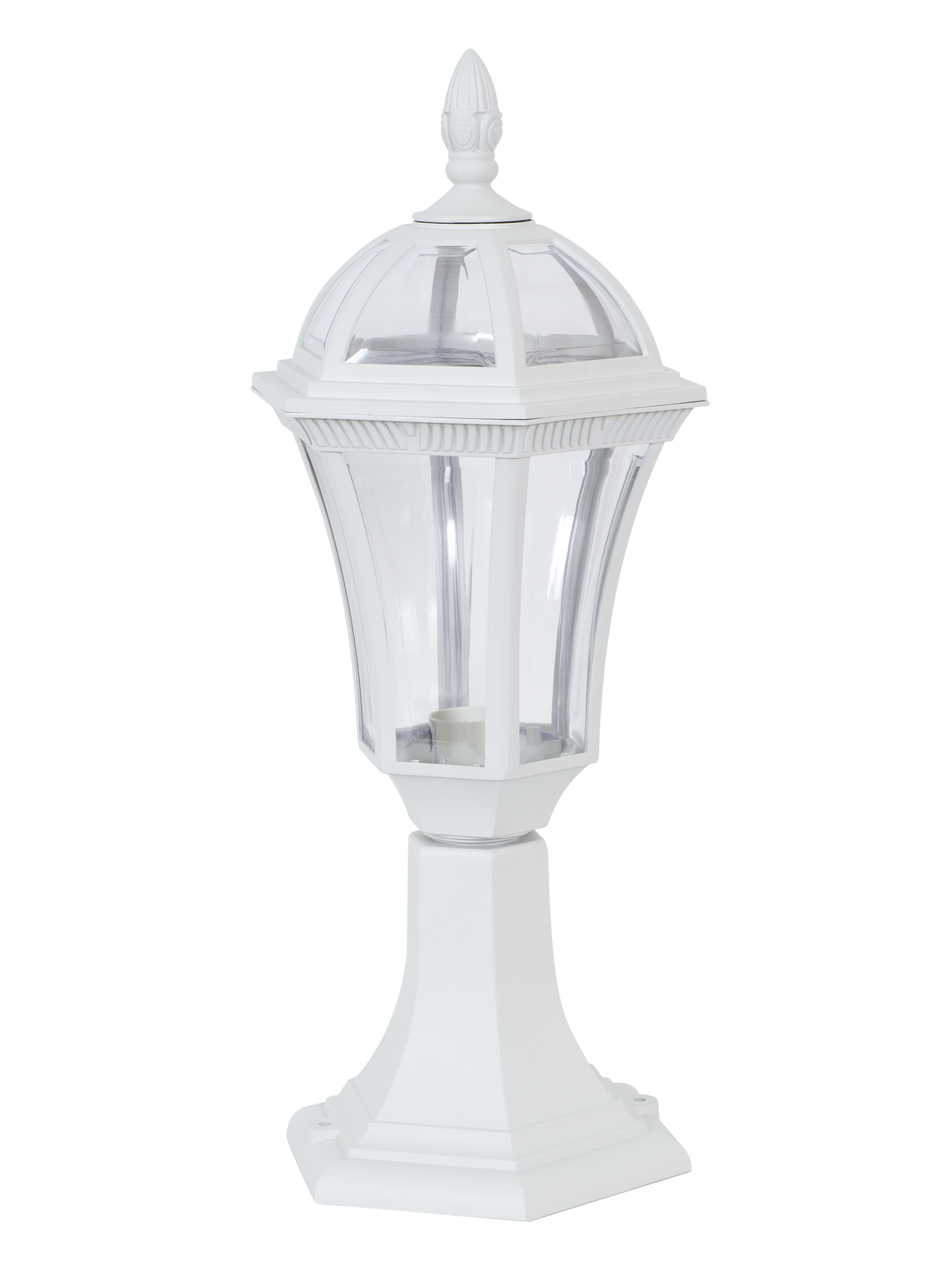 Sobremuro exterior Comino Blanco - Fabrilamp, iluminación exterior para jardín o terraza, carcasa de policarbonato, modelo 126171001