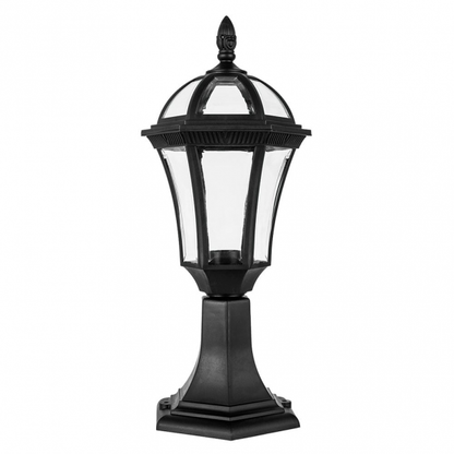 Sobremuro exterior Comino Negro IP44 en policarbonato, Fabrilamp 126171009, iluminación exterior para jardín