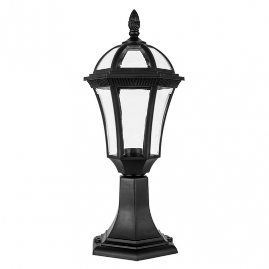 Sobremuro exterior Comino Negro IP44 en policarbonato, Fabrilamp 126171009, iluminación exterior para jardín