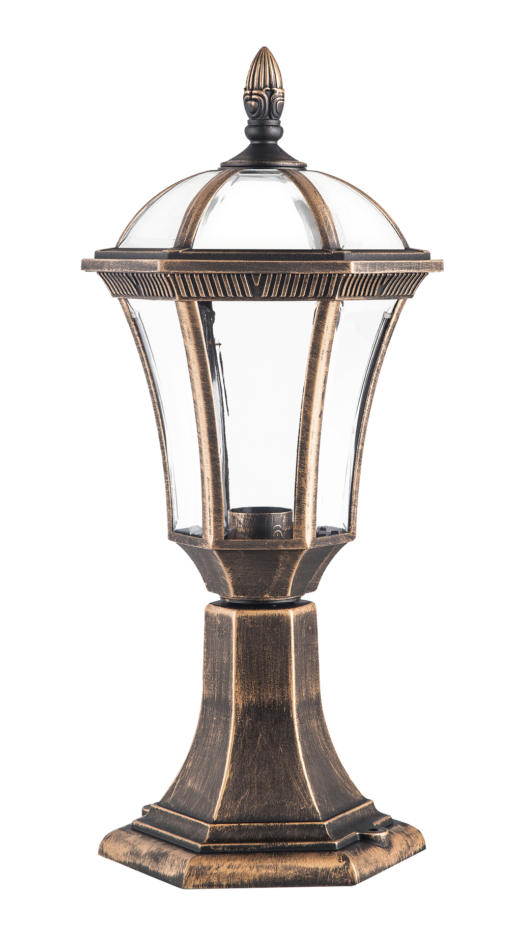 Sobremuro Exterior Comino Oro Viejo de Fabrilamp – Iluminación Exterior para Jardín y Terraza, acabado Oro Viejo, policarbonato