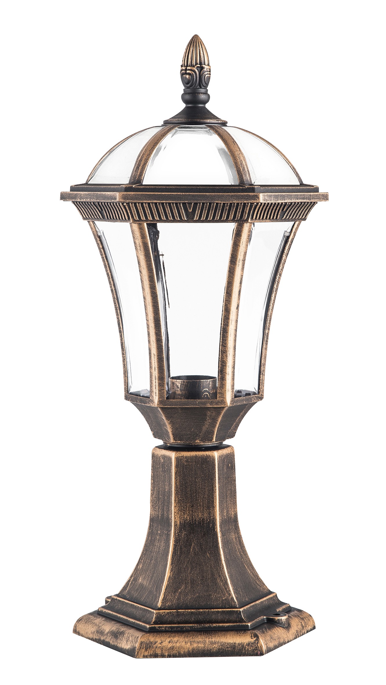 Sobremuro Exterior Comino Oro Viejo de Fabrilamp – Iluminación Exterior para Jardín y Terraza, acabado Oro Viejo, policarbonato