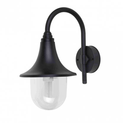 Aplique exterior Hinojo Negro de Fabrilamp, luminaria clásica para jardín y terraza en policarbonato – modelo 126261009.