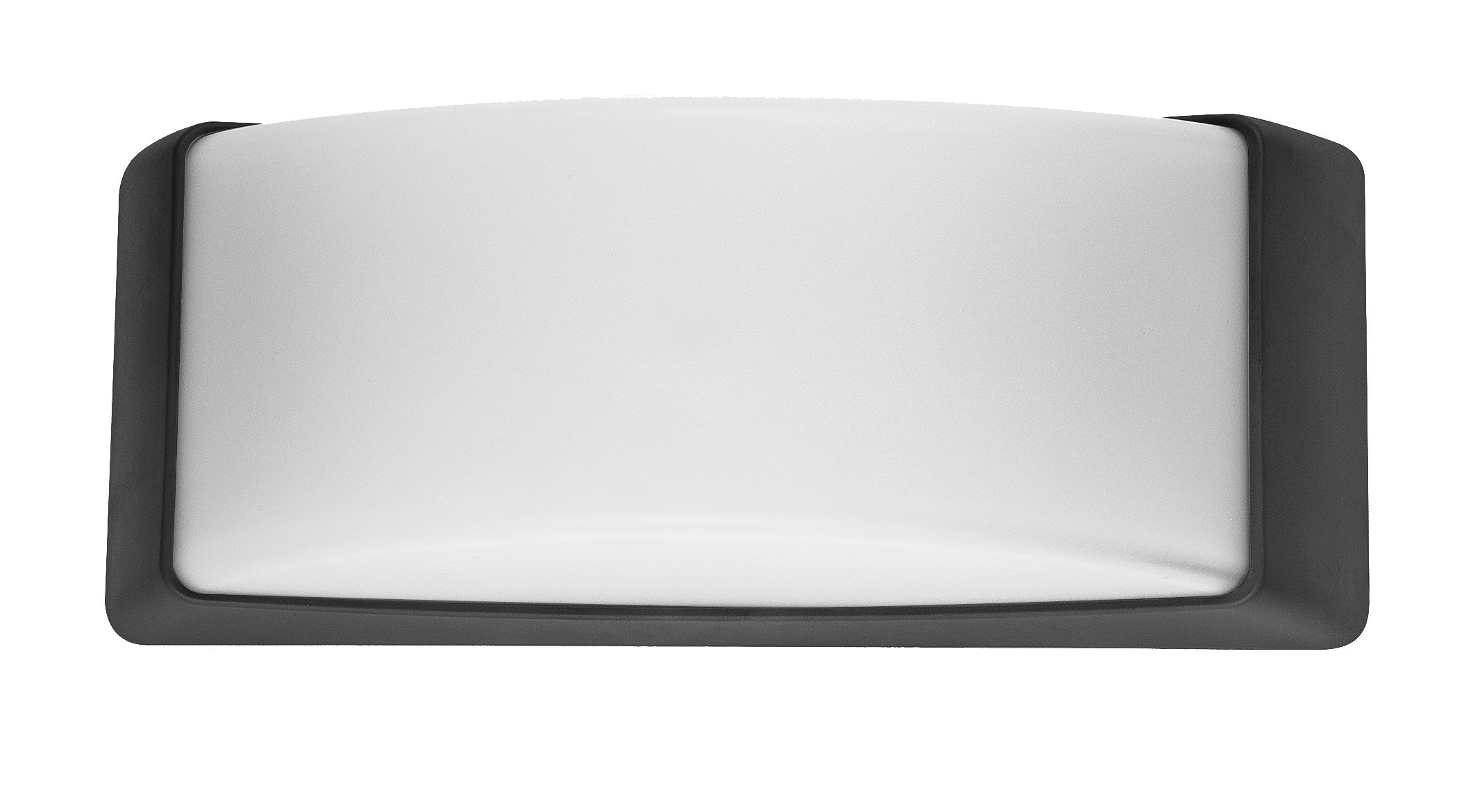 Aplique exterior Azuki negro de Fabrilamp, modelo 126561009, iluminación para jardín en policarbonato, IP65, diseño moderno.