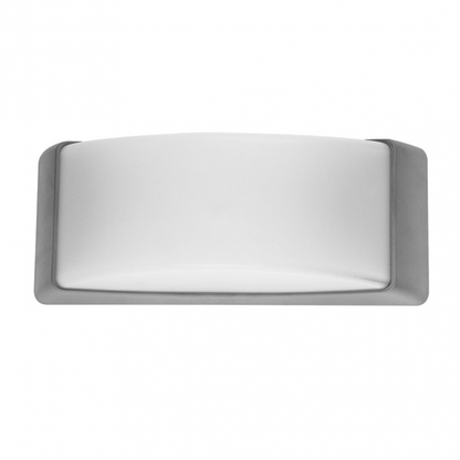 Aplique exterior Azuki gris de Fabrilamp, 1xE27, IP65, iluminación para jardín y terraza, policarbonato, estilo moderno.