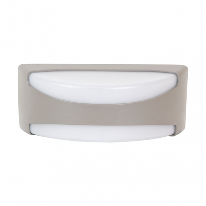 Aplique exterior Daikon gris IP65 de Fabrilamp para jardín y terraza, iluminación exterior en policarbonato (126661028)