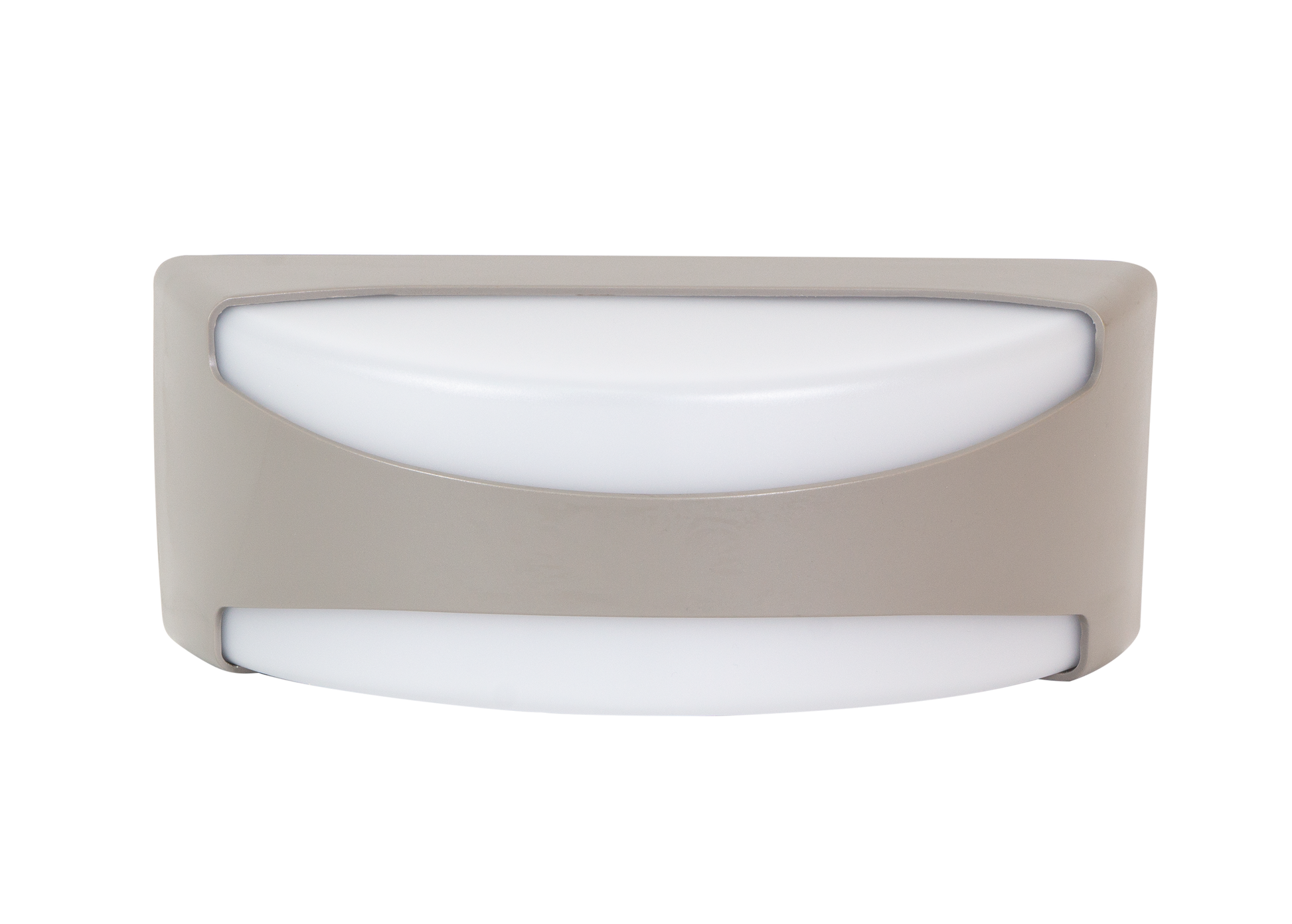 Aplique exterior Daikon gris IP65 de Fabrilamp en policarbonato, iluminación exterior para jardín y terraza – diseño moderno.