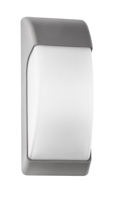 Aplique Exterior Espelta Gris de Fabrilamp (126861028) — Iluminación Exterior IP65 en policarbonato, ideal para jardín y terraza.