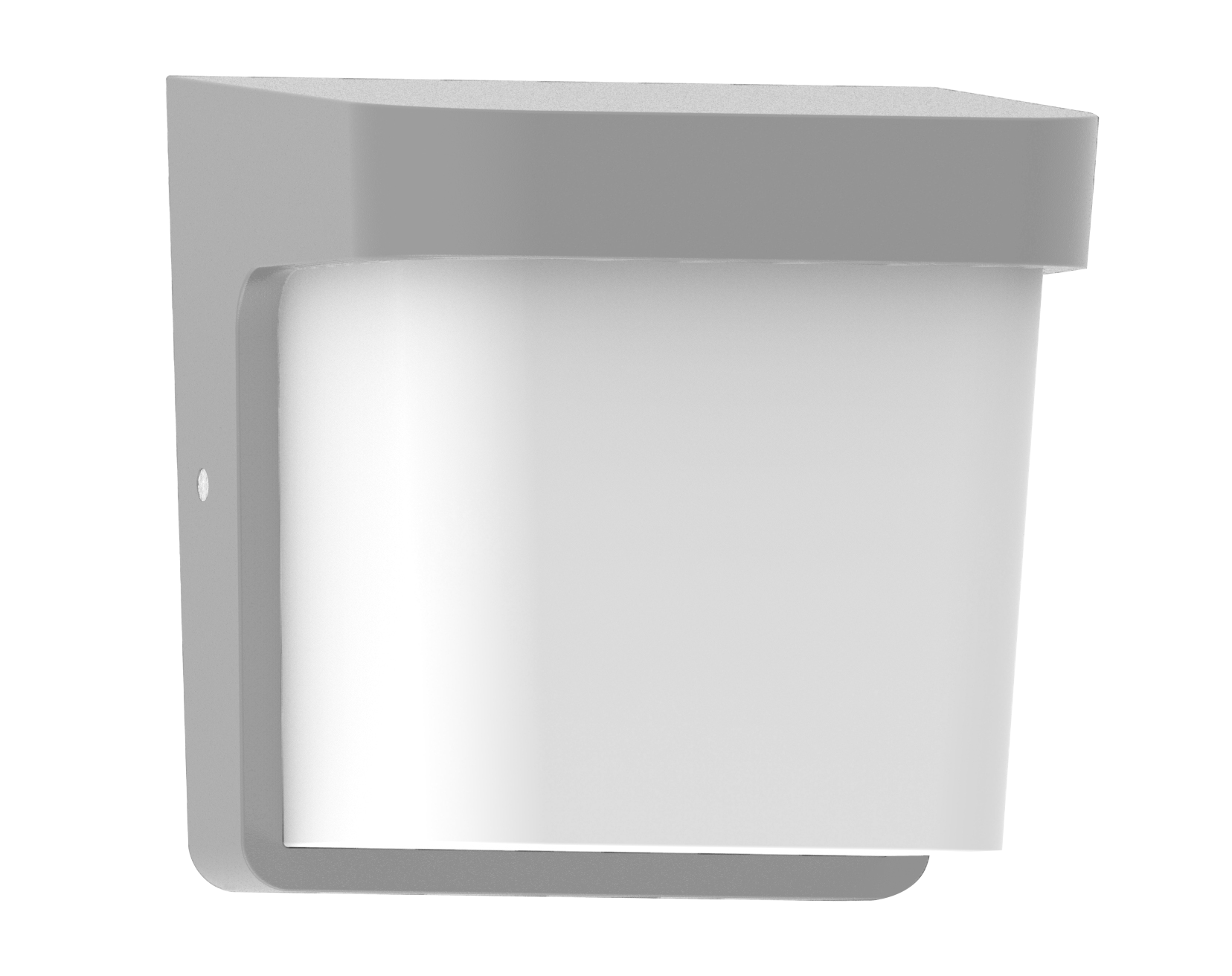 Aplique exterior Agar gris IP65 de Fabrilamp (127061028) para jardín y terraza; iluminación exterior en policarbonato moderno